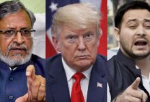 Donald Trump in Bihar politics Sushil Kumar Modi taunts Tejashwi Yadav latest news | बिहार की सियासत में हुई ‘ट्रंप' की एंट्री, सुशील मोदी ने तेजस्वी पर कसा तंज