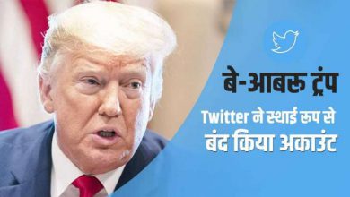 twitter permanently suspends donald trumps account | ट्विटर ने सुनाई डोनाल्ड ट्रंप को सजा, स्थाई रूप से बंद किया पूर्व राष्ट्रपति का अकाउंट