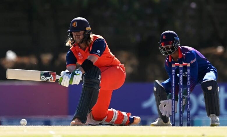 विश्व कप क्वालीफायर : नीदरलैंड ने नेपाल को 7 विकेट से हराया, सुपर सिक्स के लिए क्वालीफाई किया